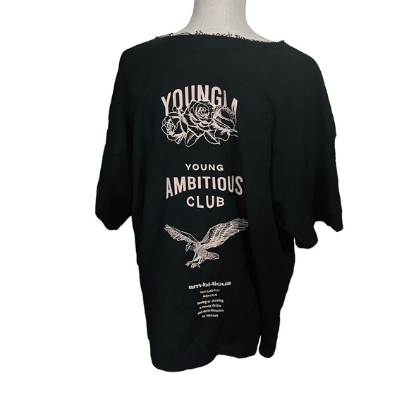 NWOT YoungLA Reversible Immortal Tee Men Black Double-Sided Graphic Tee Sz L - Picture 3 of 10